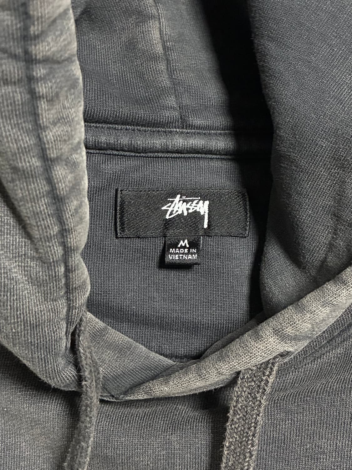 스투시 다이드 후드 블랙 상품이미지3