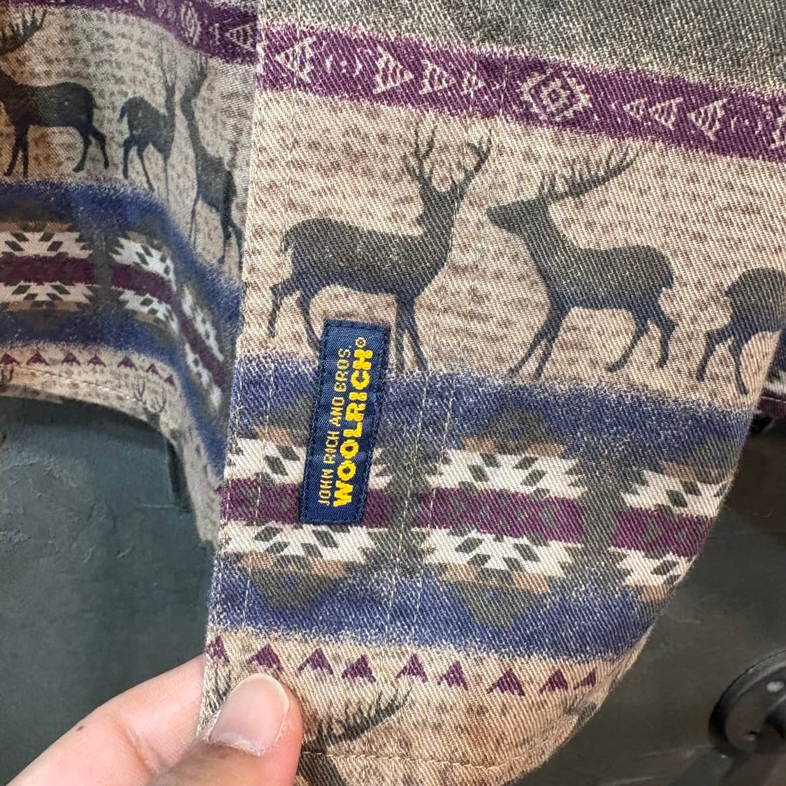 [L] WOOLRICH 울리치 빈티지 패턴 워크 셔츠 상품이미지3