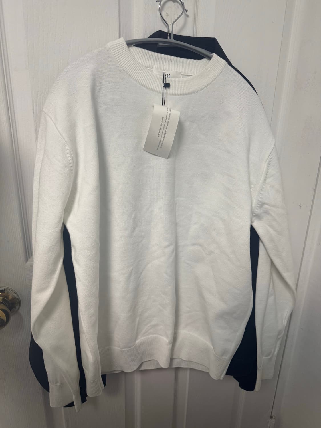 데꼬로소 모드 헤라시 라운드 니트 화이트  상품이미지2