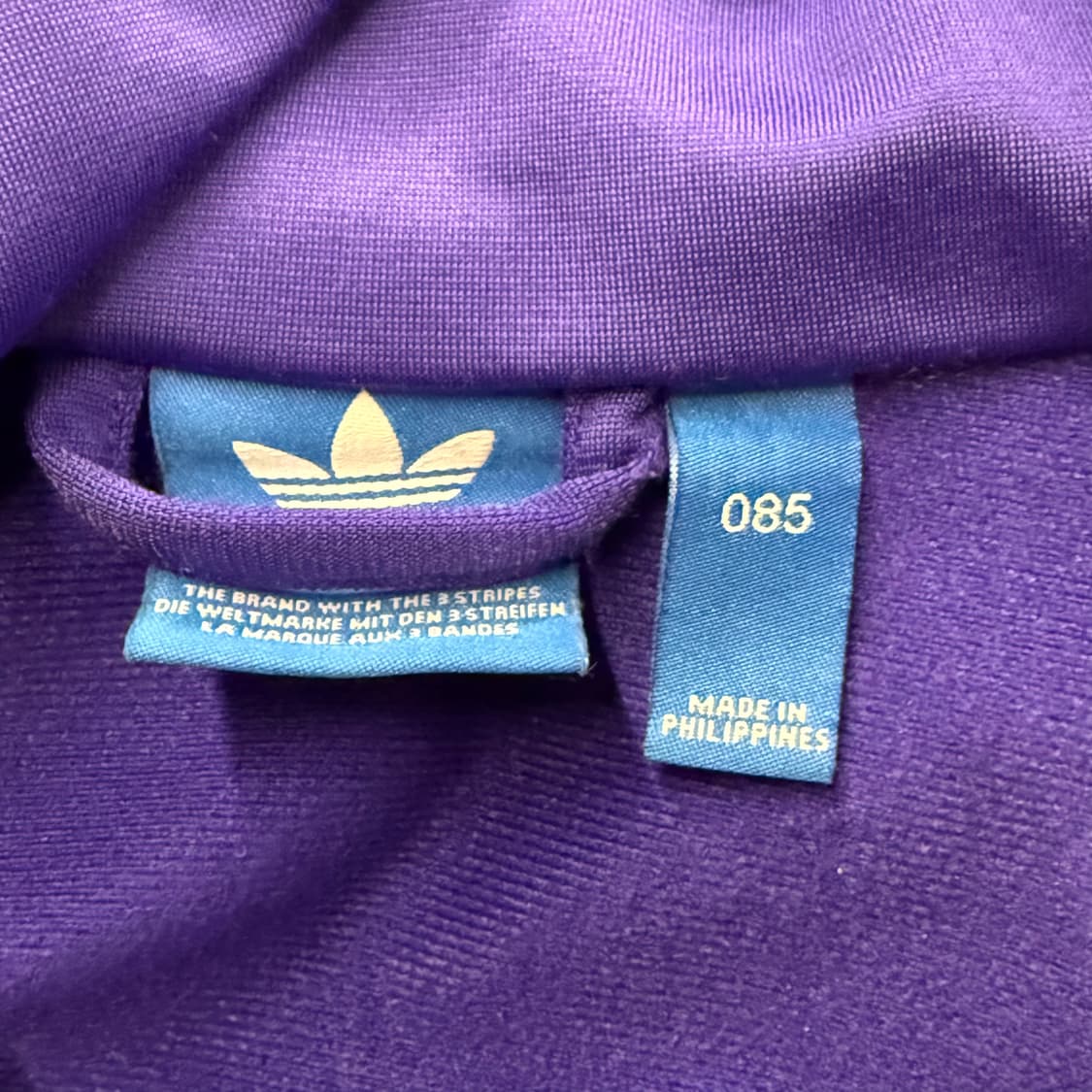 [정품/85] 아디다스 삼선 트랙탑 퍼플 져지 b18 상품이미지5