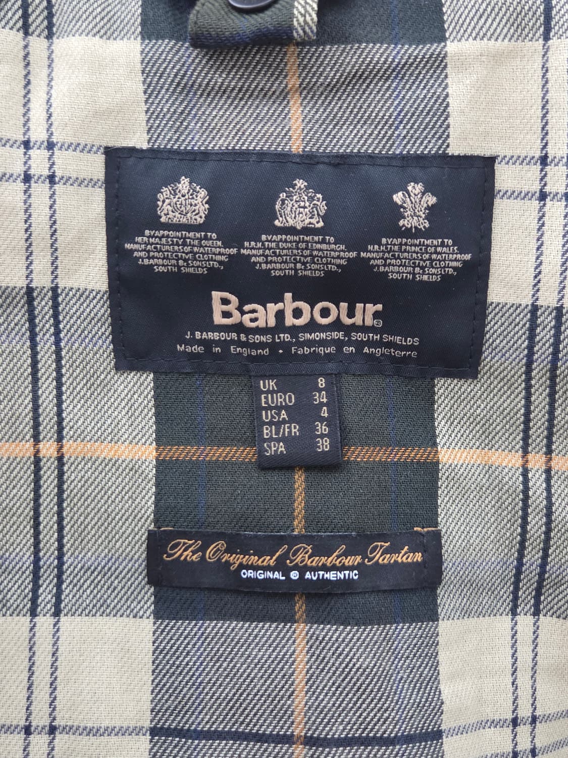 (정품) [바버] 비드넬 왁스 자켓 | 00110 상품이미지3