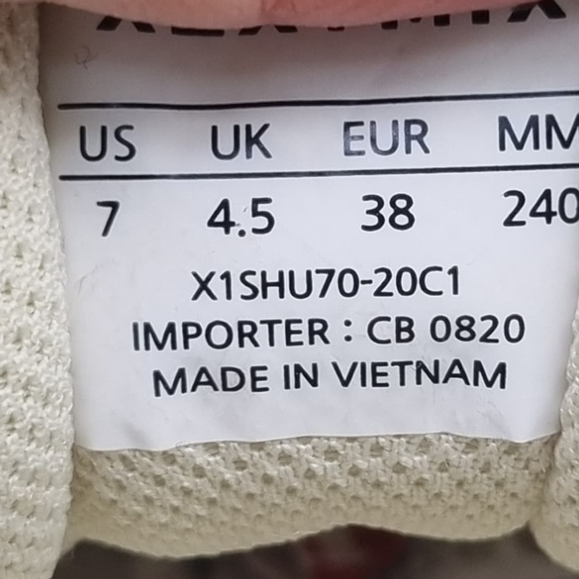 새상품 젝시믹스 어글리스니커즈240 상품이미지6