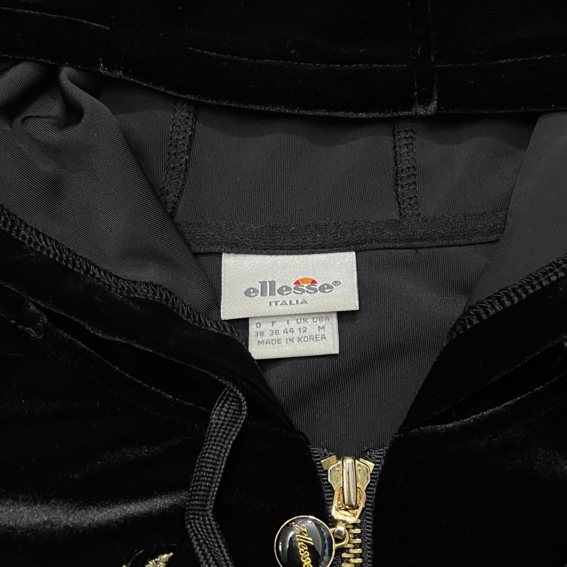 [우먼95] 엘레쎄 벨벳 후드집업 상품이미지3