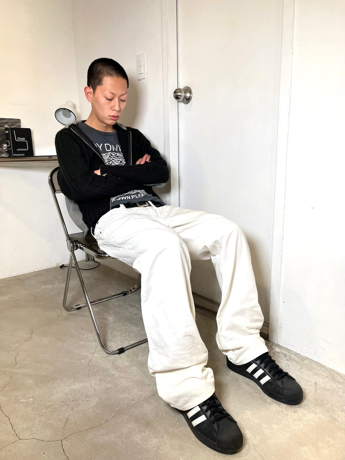 White Color Wide Fit Pants 상품이미지2