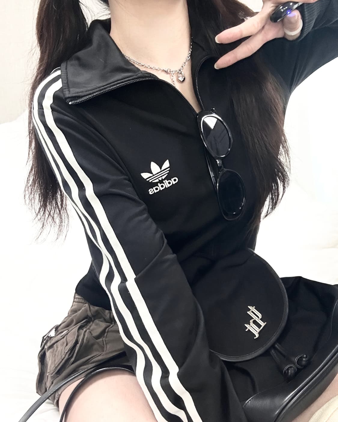 아디다스 빅로고 블랙 파이어버드 져지 상품이미지2