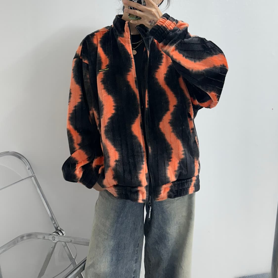 YESEYESEE 예스아이씨 벨루어 집업 자켓 상품이미지3