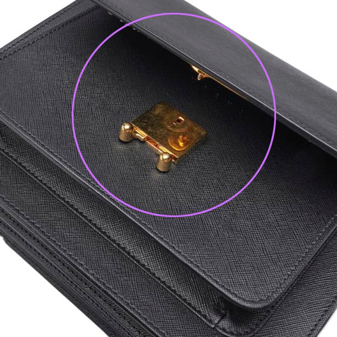 (중고) 마르니 블랙 사피아노 트렁크 미듐 숄더백 상품이미지6