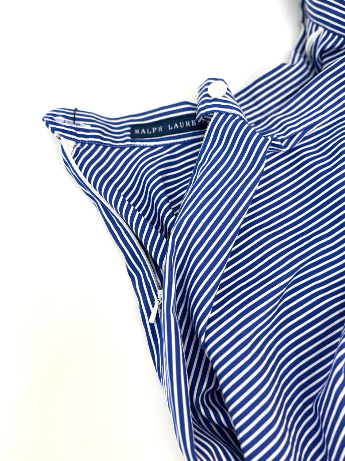 Ralph Lauren 랄프로렌 블루 스트라이프 플레어 롱 스커트 상품이미지4