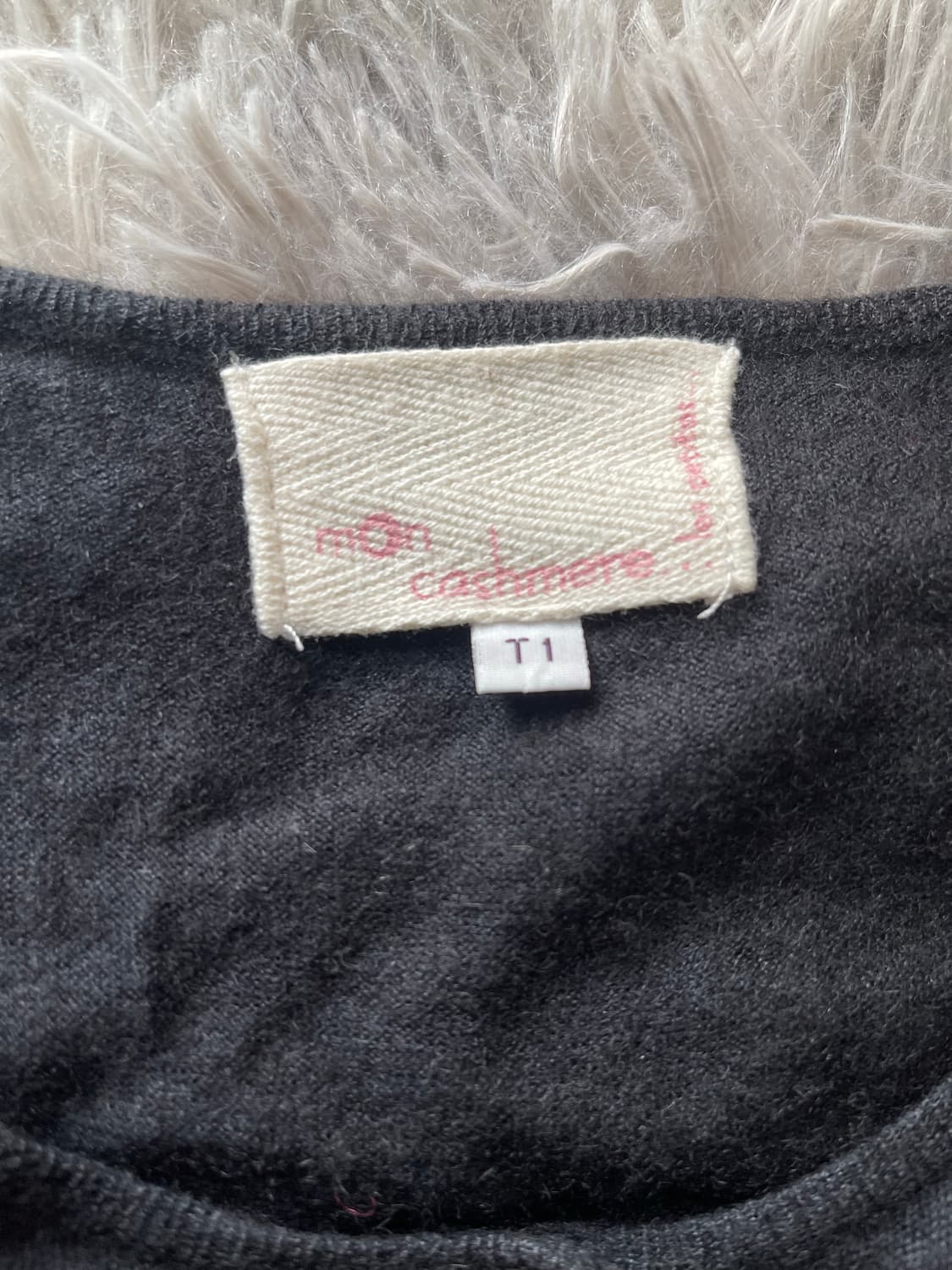 블랙 실크 캐시미어 가디건 상품이미지2