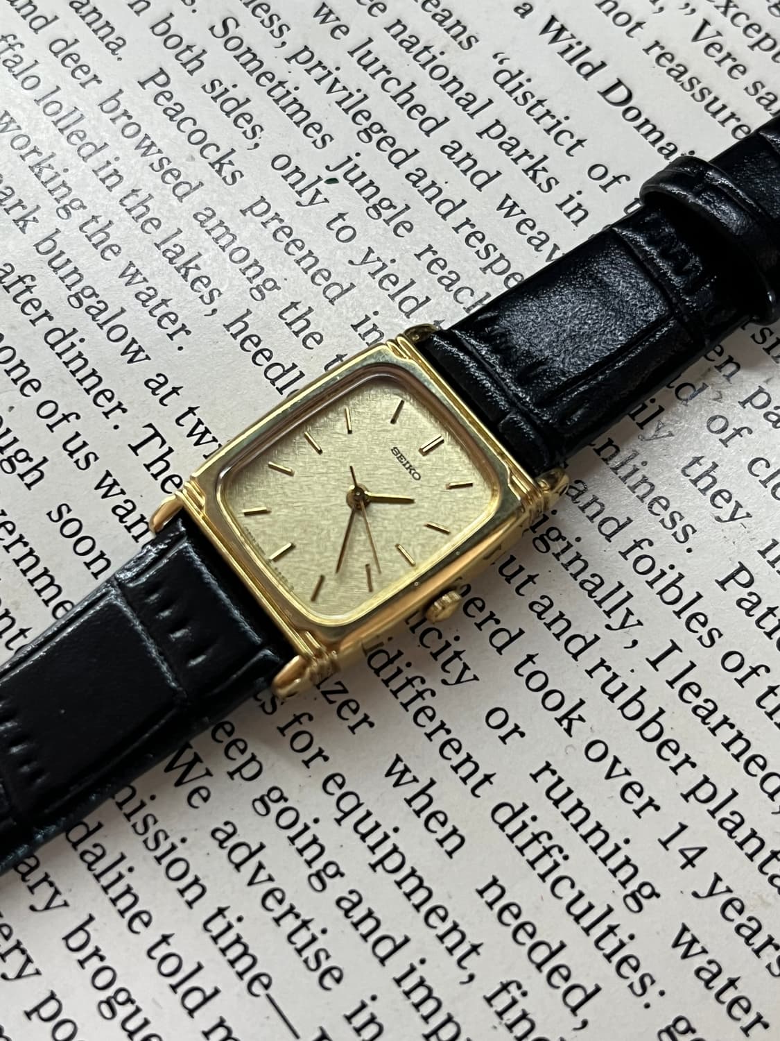 SEIKO 골드 탱크 레이디스 쿼츠 상품이미지2