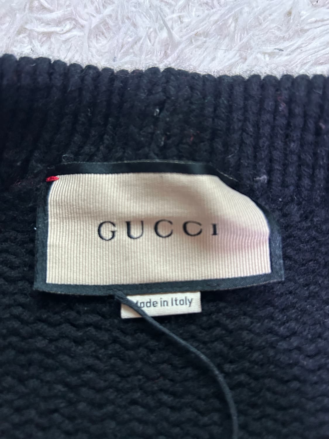 [XL, 110] 구찌 웹케이블 가디건 블랙 상품이미지2