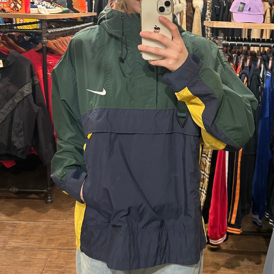 [HI] 나이키 아노락 카키&네이비 상품이미지2