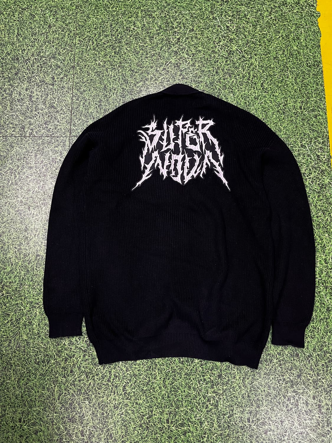 디젤 DIESEL 바시티 가디건 오버핏 니트 스웨터 상품이미지7