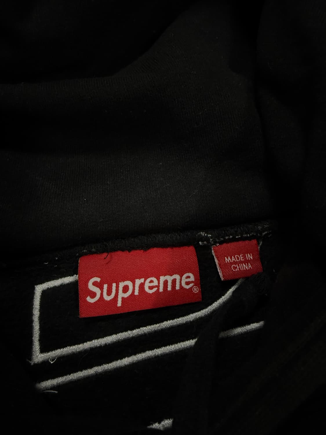 슈프림 사틴 아플리케 후디 상품이미지3