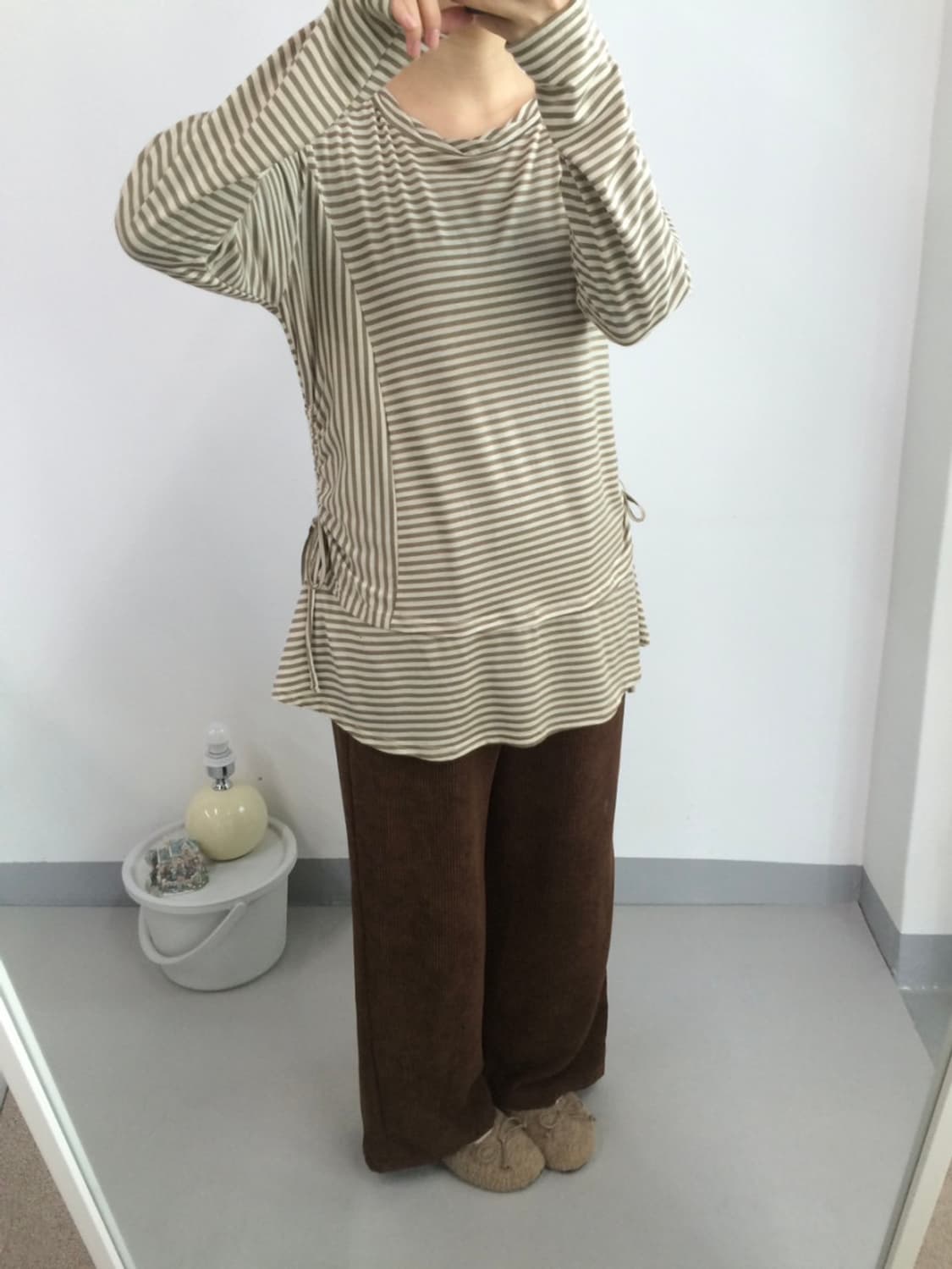 빈티지 스트라이프 레이어드 티셔츠 상품이미지3