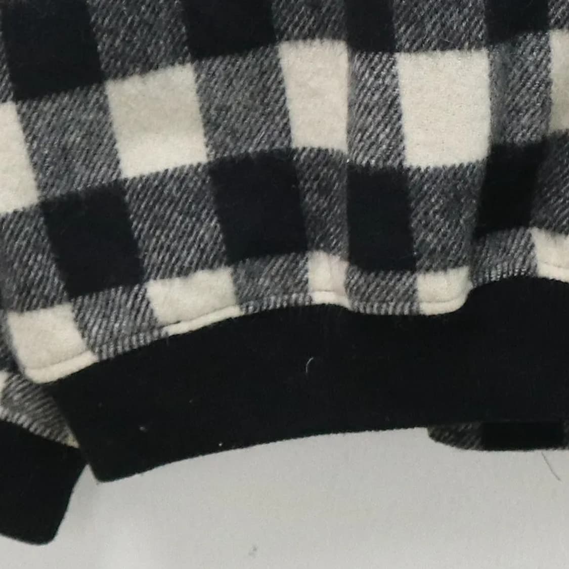 고방 체크 울 혼방 점퍼 61030 상품이미지7