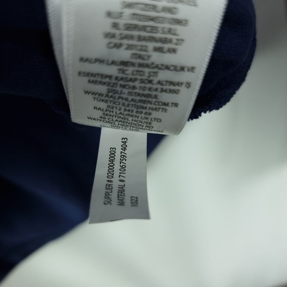 [폴로 랄프로렌] 포니 로고 자수 긴팔 카라티 네이비 M20117 상품이미지9