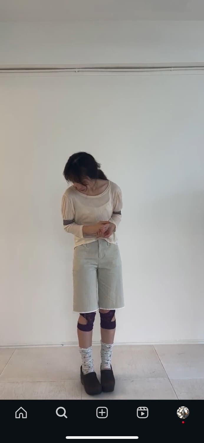 샵페어리 레깅스 lace up leggings purple 상품이미지3