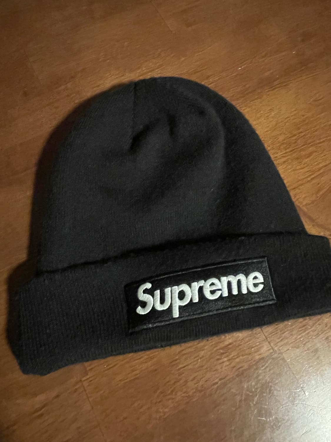 슈프림 박스로고 뉴에라 비니 블랙 상품이미지1