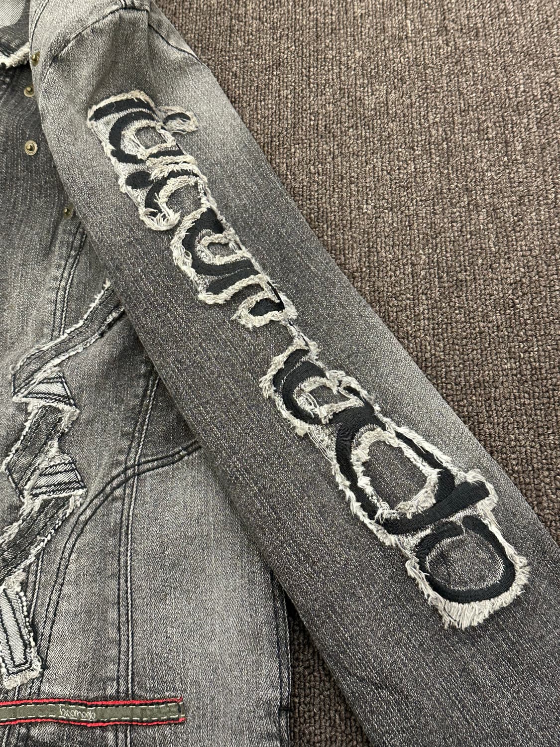 42)Japanese vintage 패치워크 디테일 데님자켓 상품이미지3