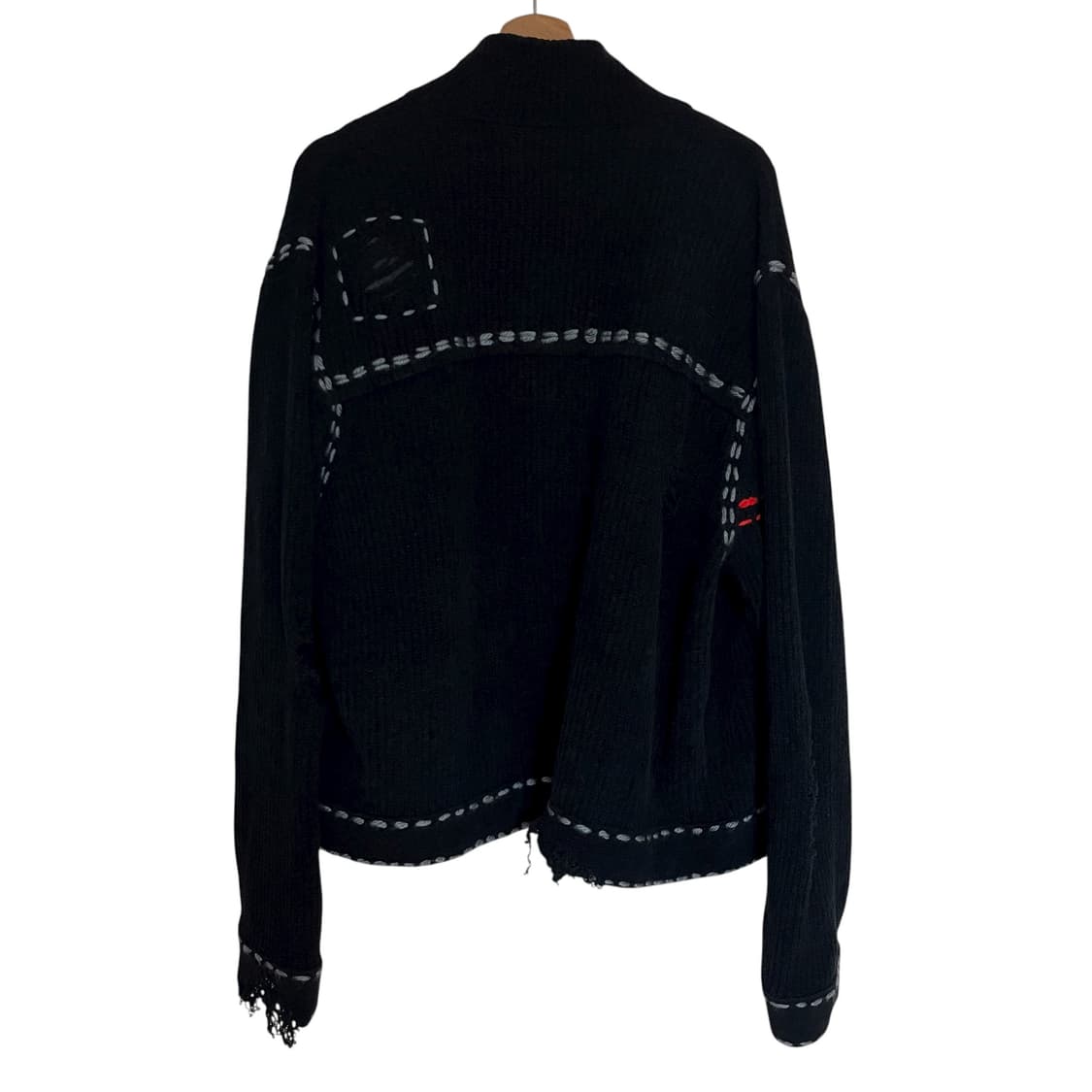 네이버후드 x 핀가린 세비지 니트 블랙 상품이미지2