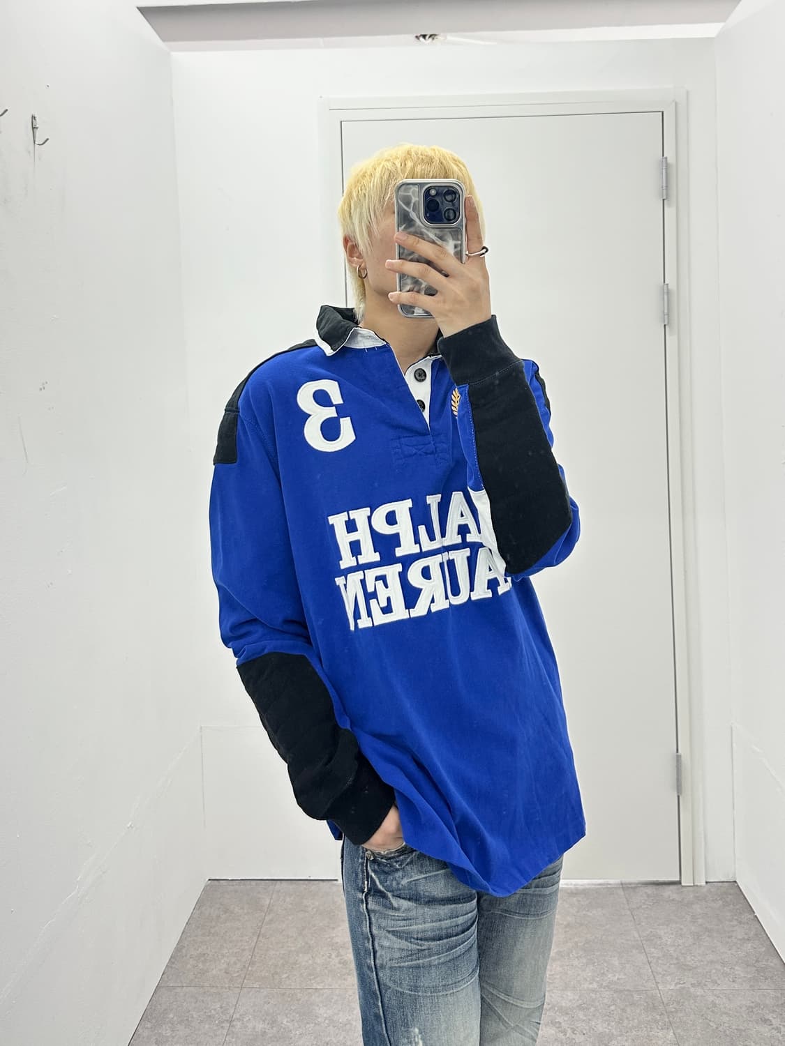Polo Ralph Lauren biker detail rugby shi 상품이미지2
