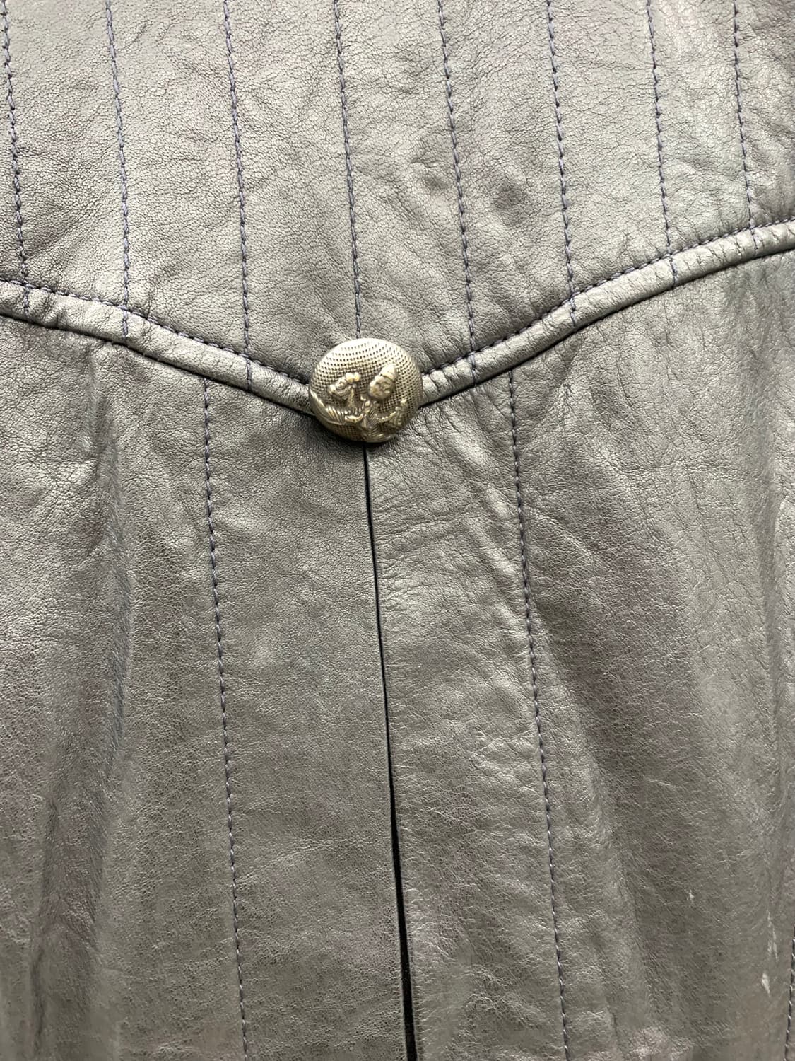 Lambskin leather asymmetrical vest  상품이미지9