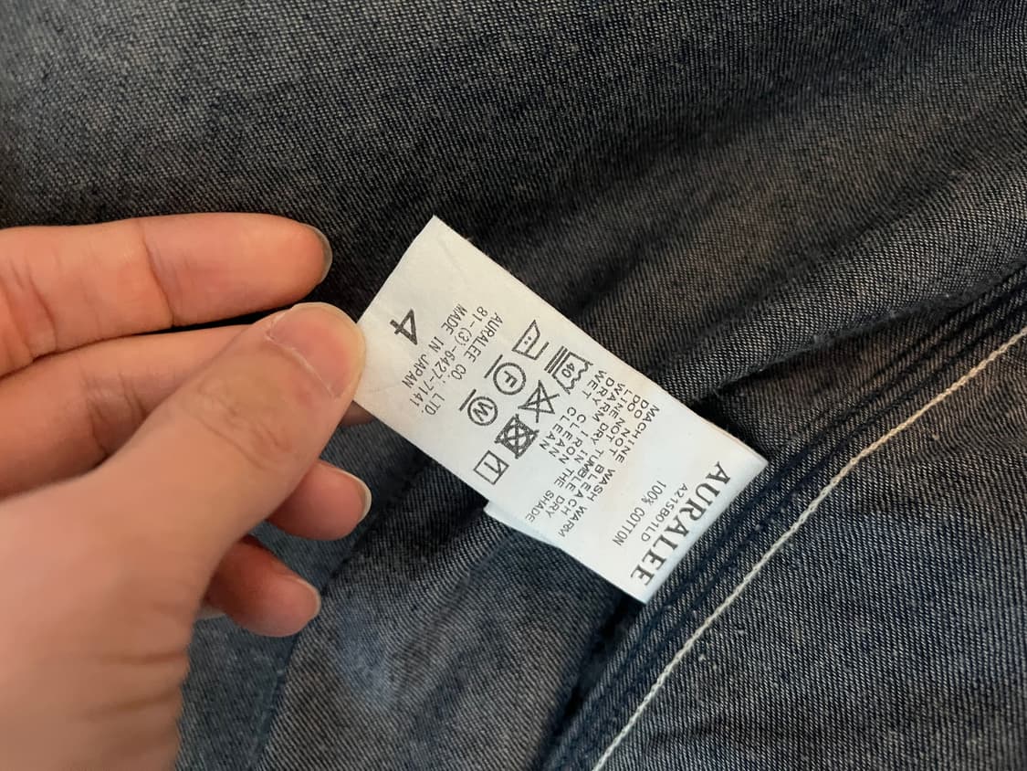 오라리 하드 트위스트 데님 셋업 상품이미지3