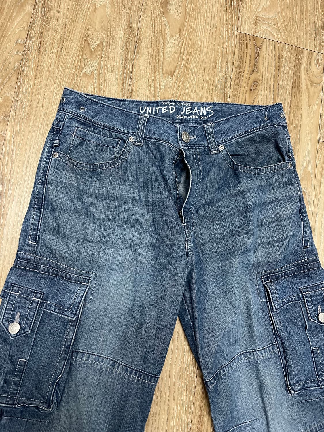 디자인 유나이티드 카고 청바지 32 상품이미지4