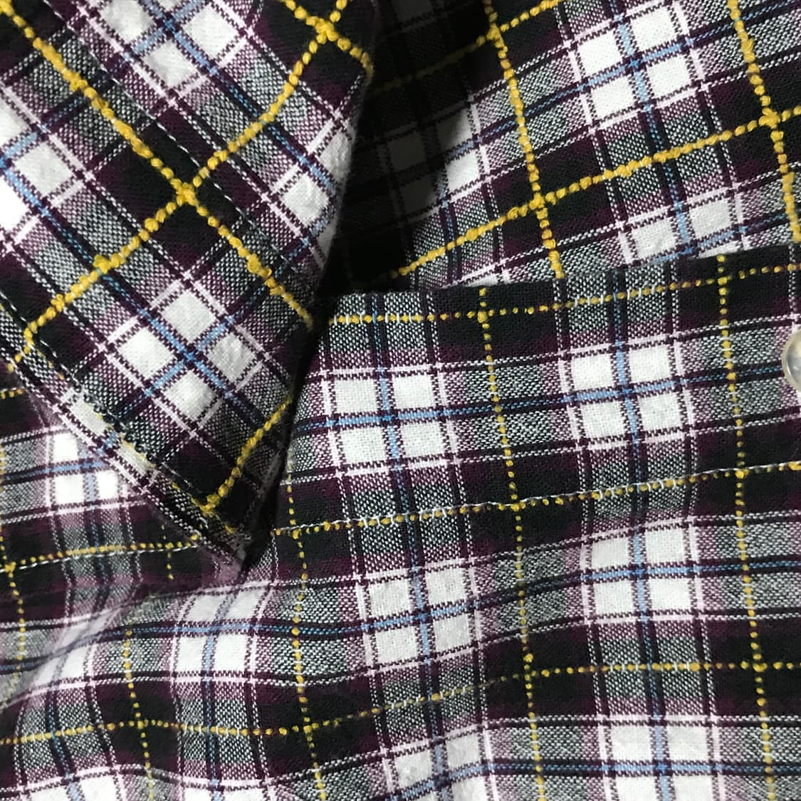 재팬 코엔 퍼플 체크 버튼다운 셔츠 상품이미지4