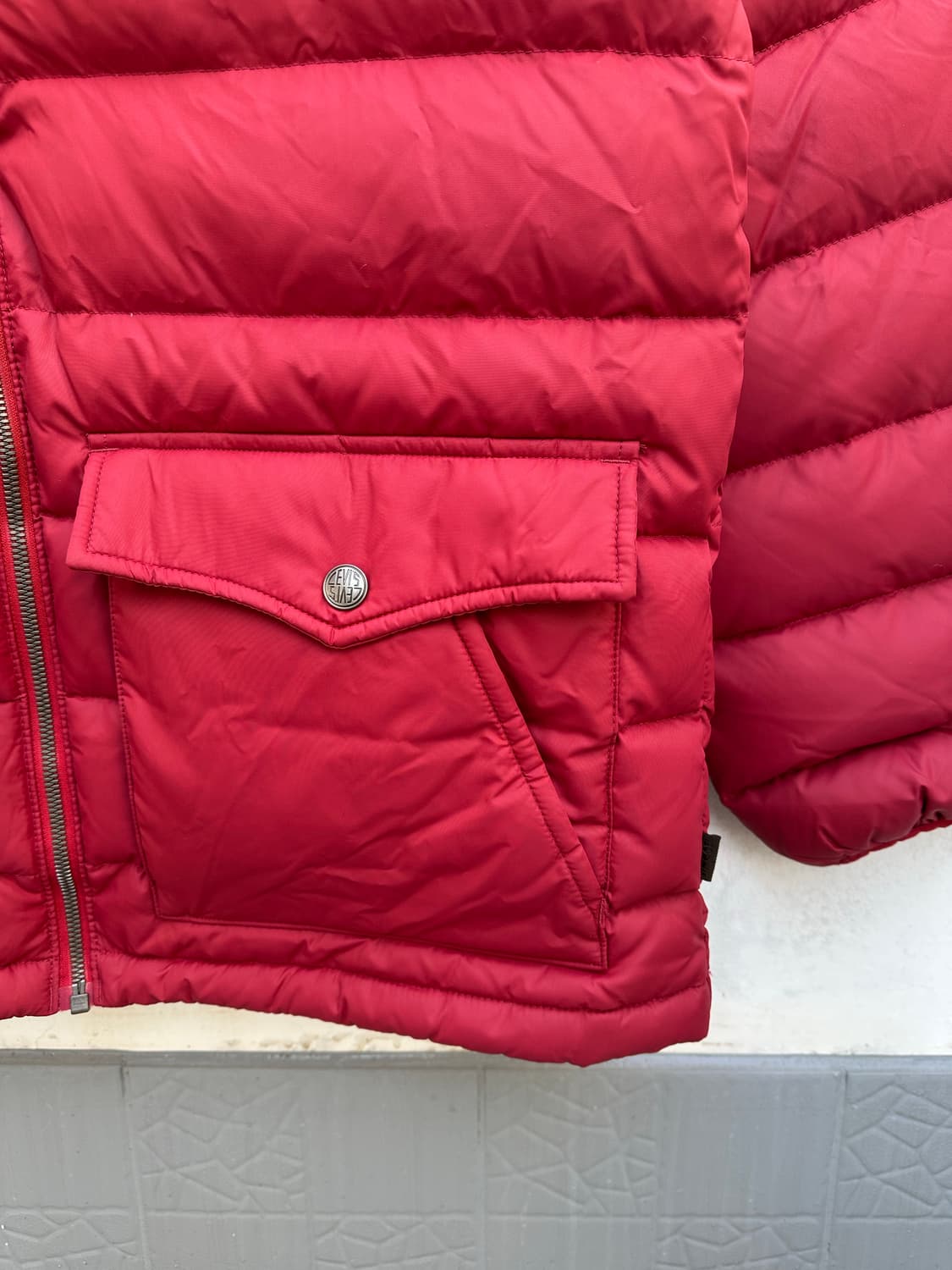 [리바이스] •Corduroy Yoke Hooded Down Jacket 상품이미지3