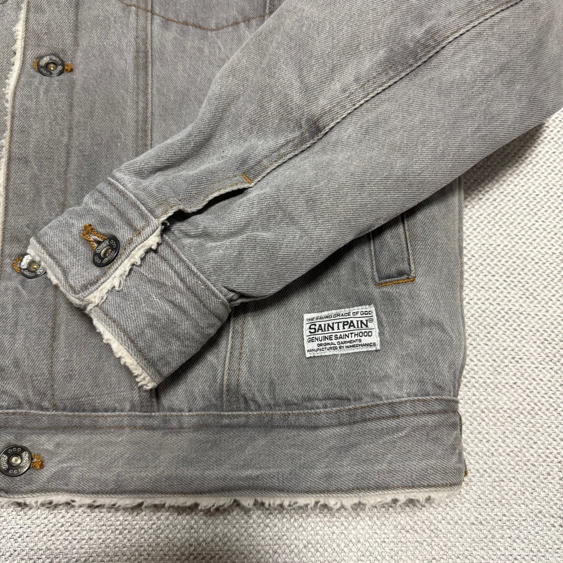 세인트페인 데님 쉐르파 자켓 상품이미지2