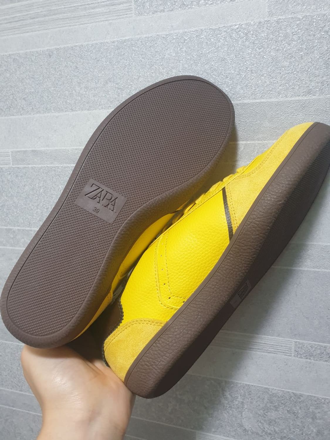 자라 노란색 색상 운동화 39사이즈 (250cm) 상품이미지4