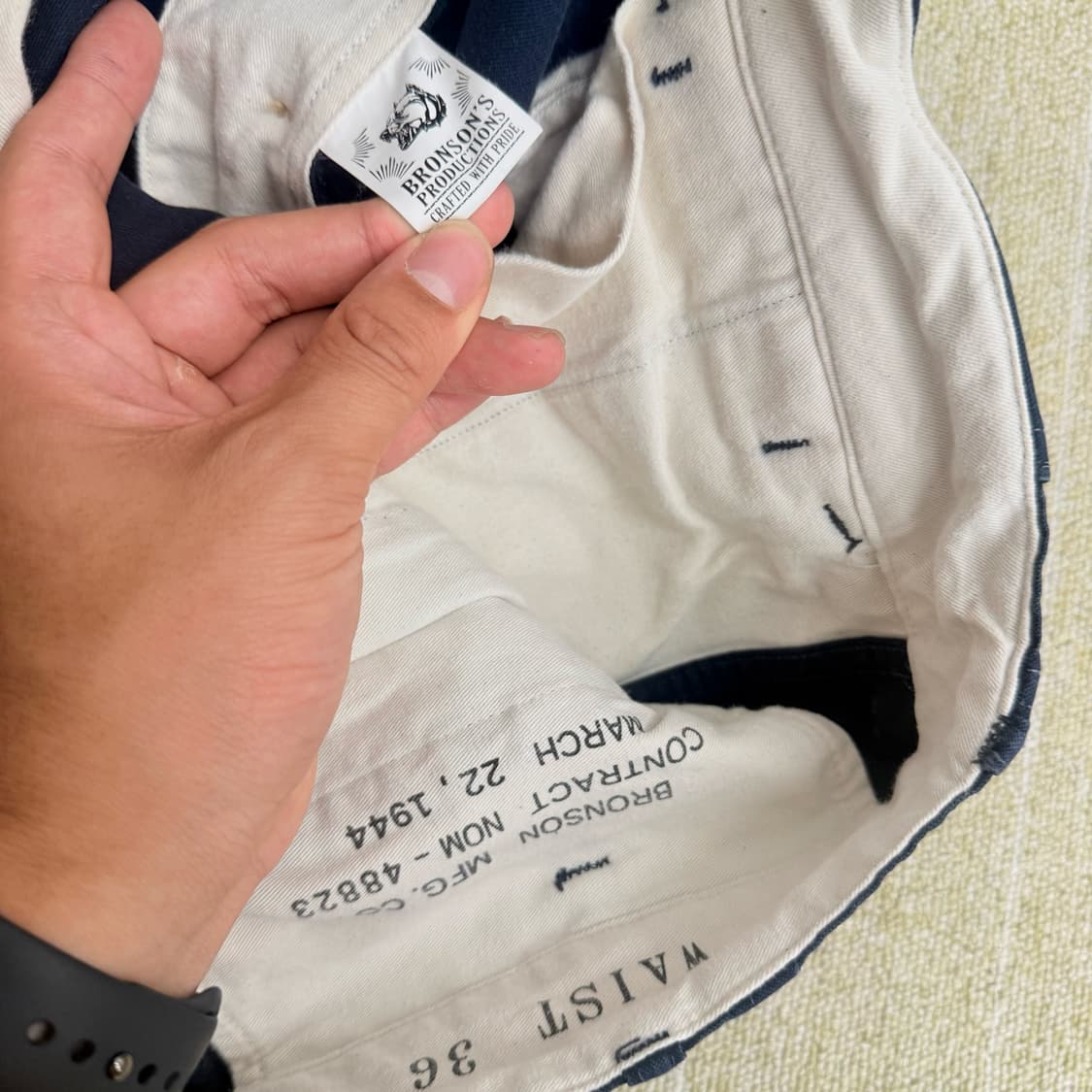브론슨 USMC Officer Trousers 다크네이비 팬츠(36) 상품이미지3
