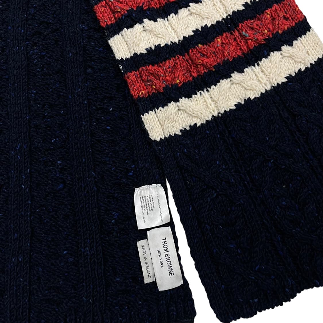 톰브라운 딥블루 꽈배기 머플러 상품이미지5