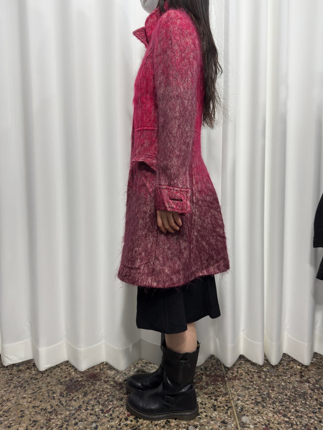 1eins schritt gradation pink wool coat 상품이미지6