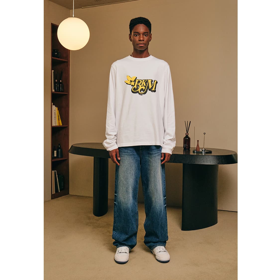 브루클린뮤지엄 긴팔 티셔츠 플라워 로고 롱 슬리브 상품이미지2