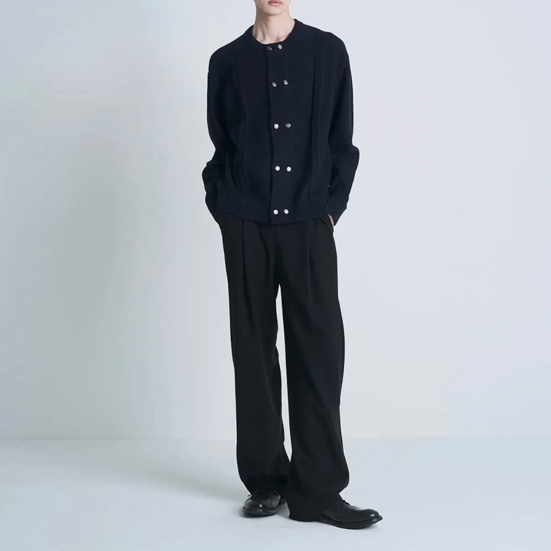 포커페이스 BELLO CARDIGAN DARK NAVY 상품이미지2