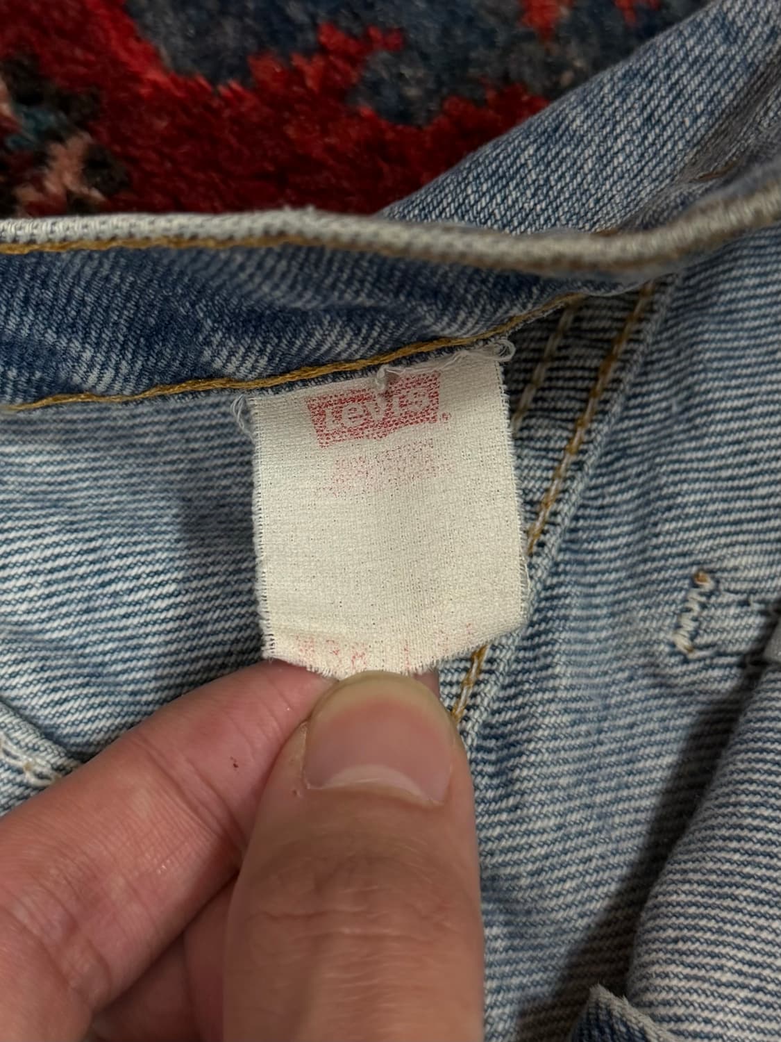 90's USA Made 빈티지 리바이스 517 오렌지탭 부츠컷 상품이미지9