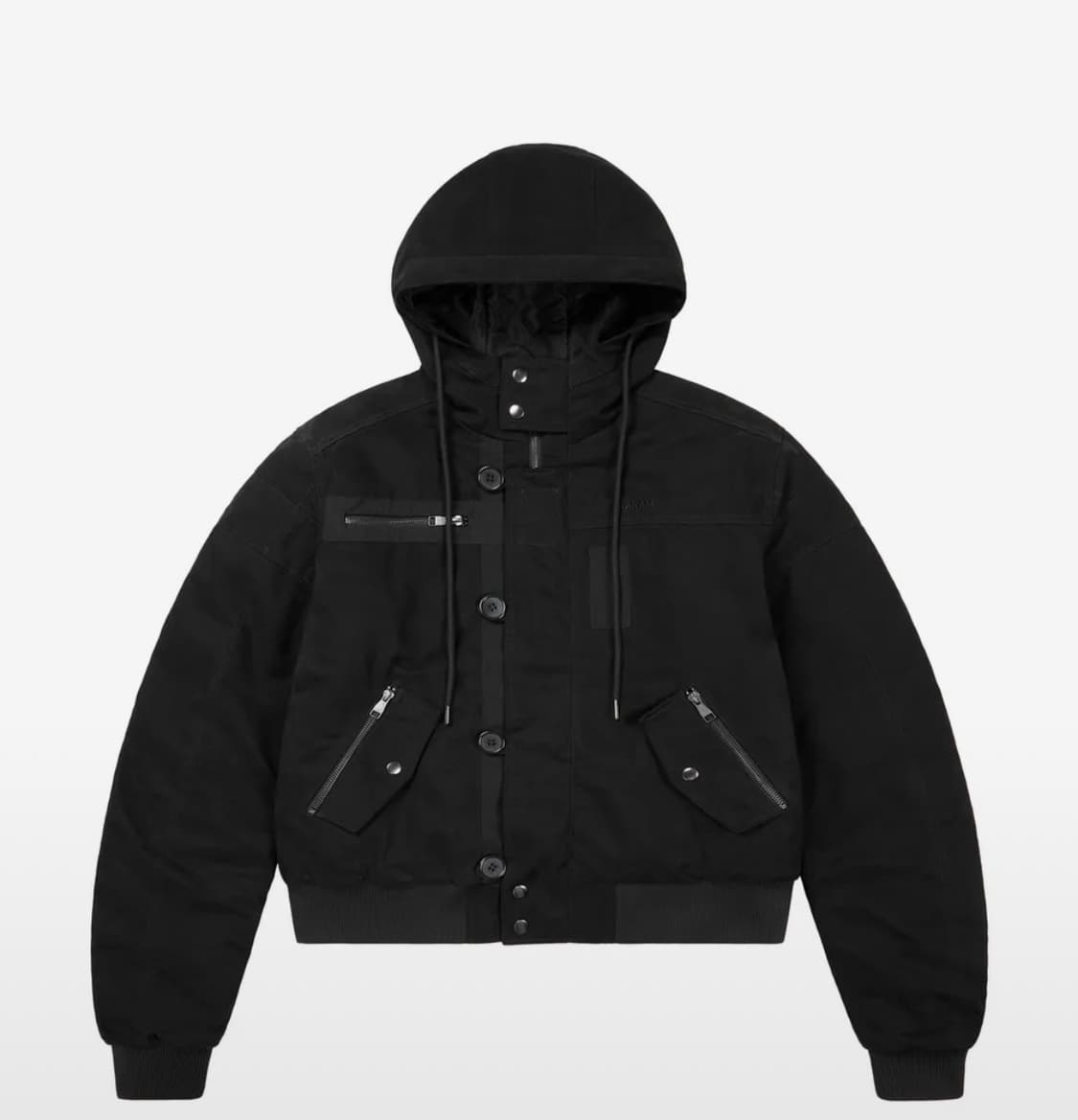 아캄 Button Placket Cotton Ma-1 Jacket (Bl 상품이미지1