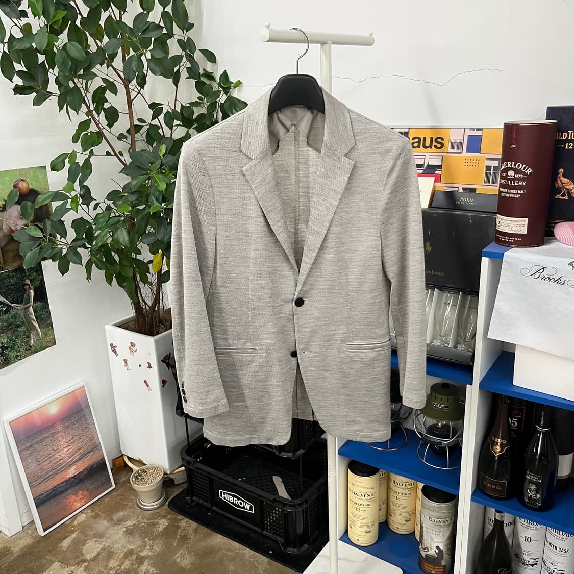 타임옴므 린넨 블렌드 블레이져 L 상품이미지1