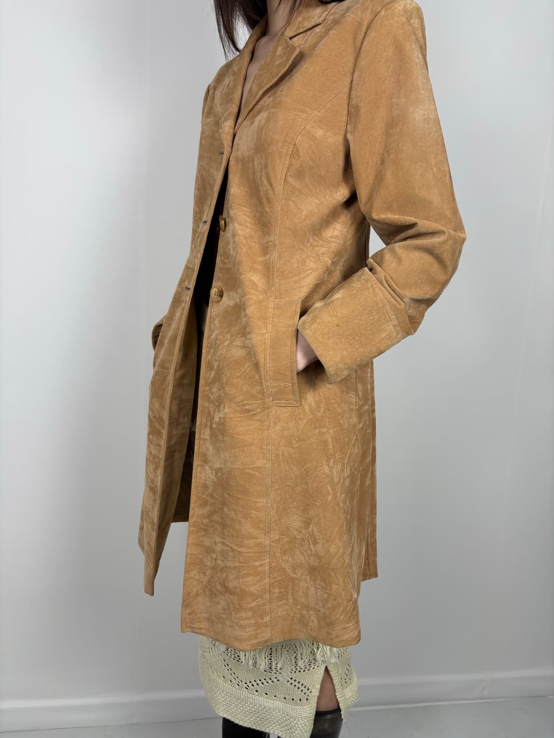 BRUSHED EFFECT SUEDE JACKET 상품이미지5