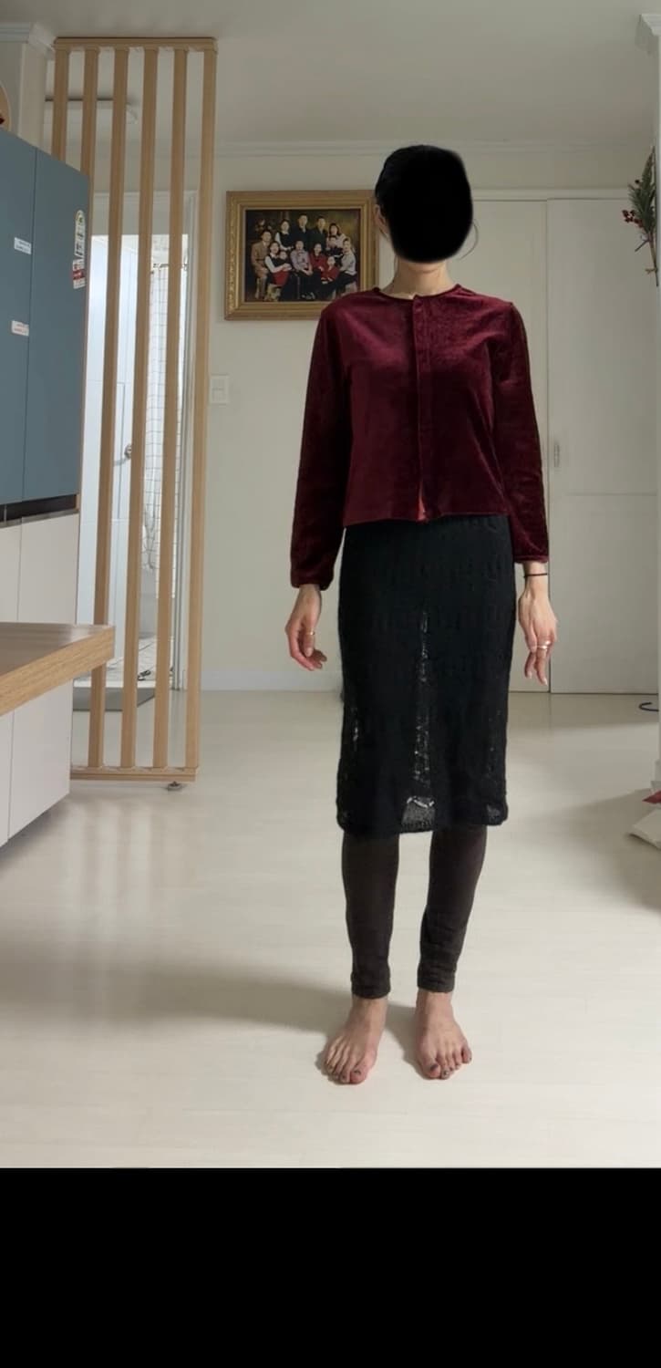 일본브랜드 updo neat 벨벳 가디건 44,55  상품이미지4