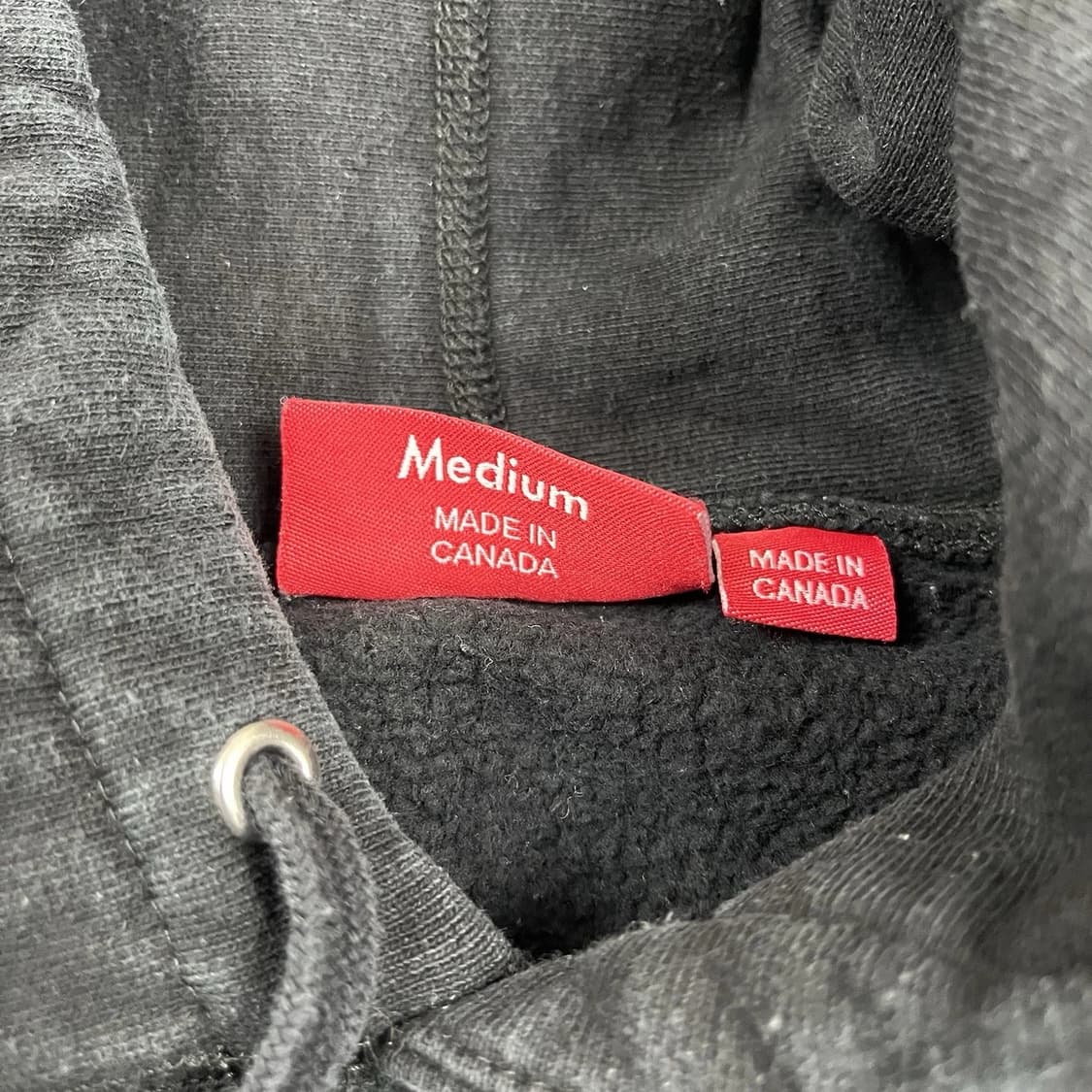 슈프림 코드 컬리지에이트 로고 후드 스웨트셔츠 블랙 상품이미지5