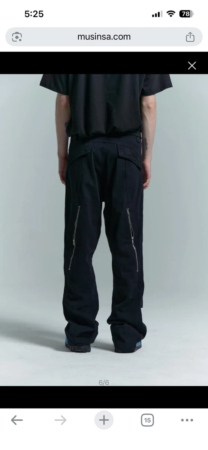 Plastic product 플라스틱 프로덕트 MPa 웨이브 지퍼 팬츠 상품이미지1