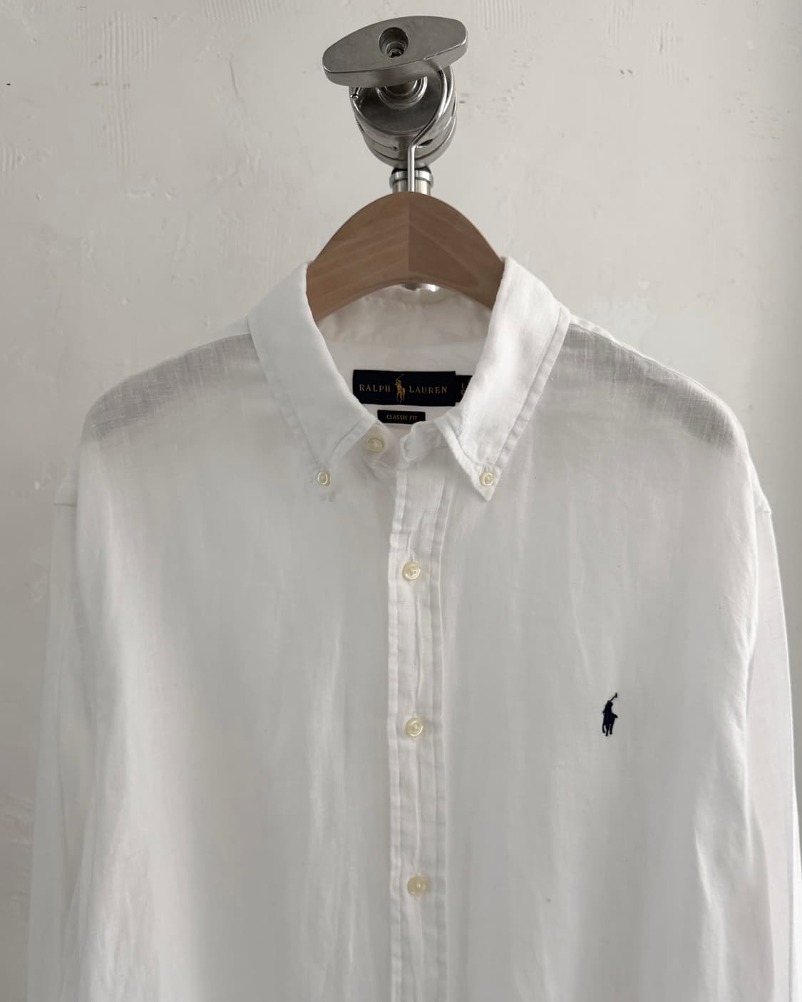 Polo 폴로 화이트 린넨 셔츠 상품이미지2