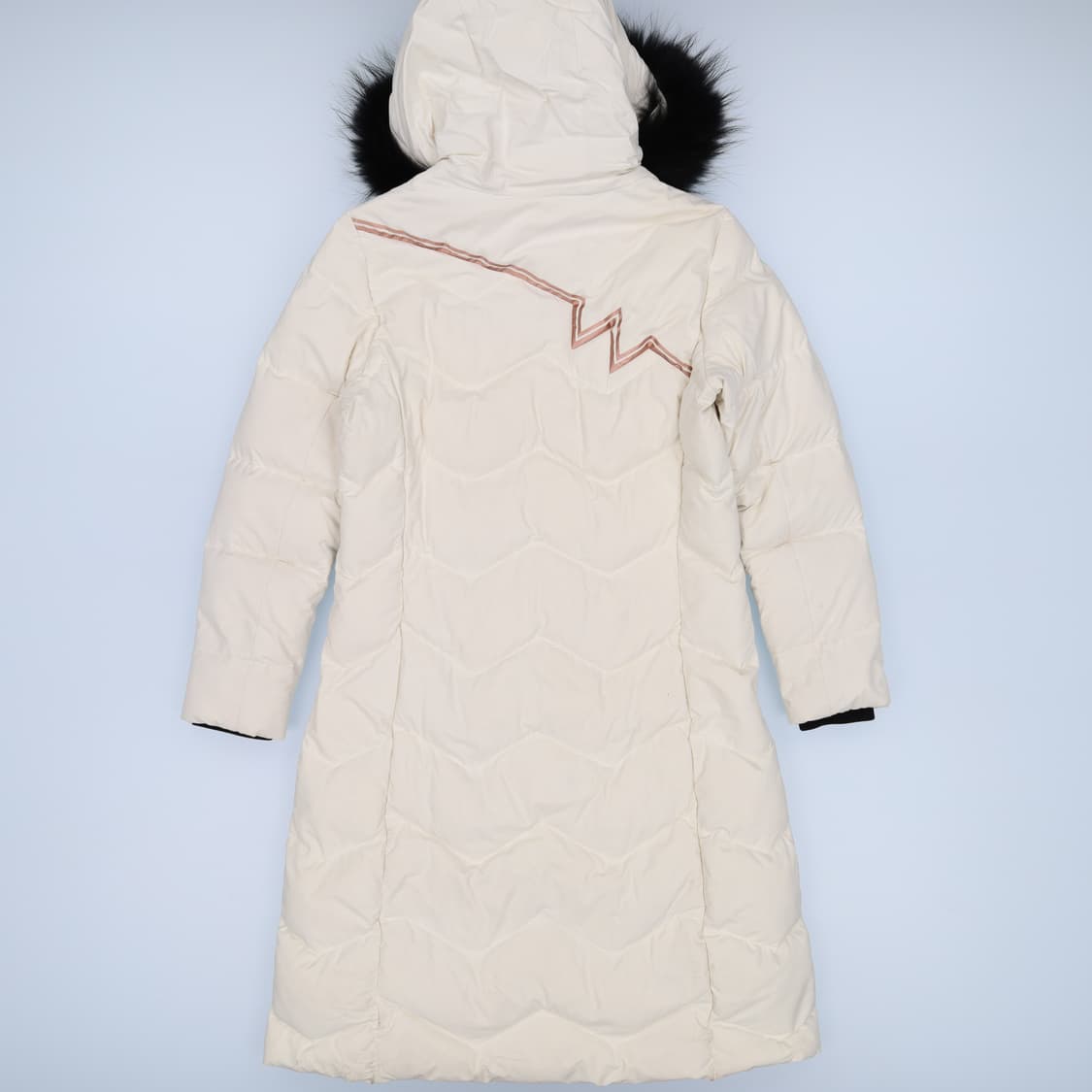 [90] 와이드앵글 골프여성 너구리털 구스다운 롱패딩 1205HR1 상품이미지2