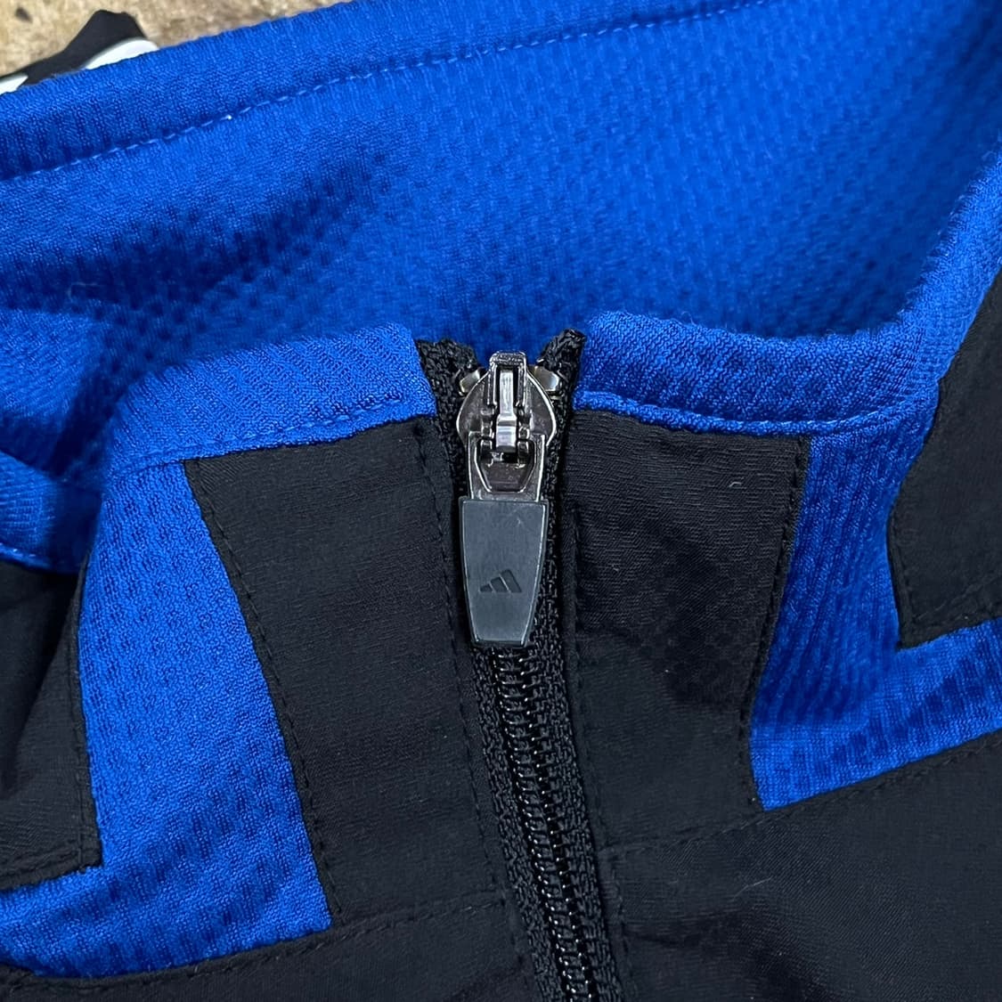 [정품/100] 아디다스 삼선 트랙탑 져지 블랙 블루 b14 상품이미지7
