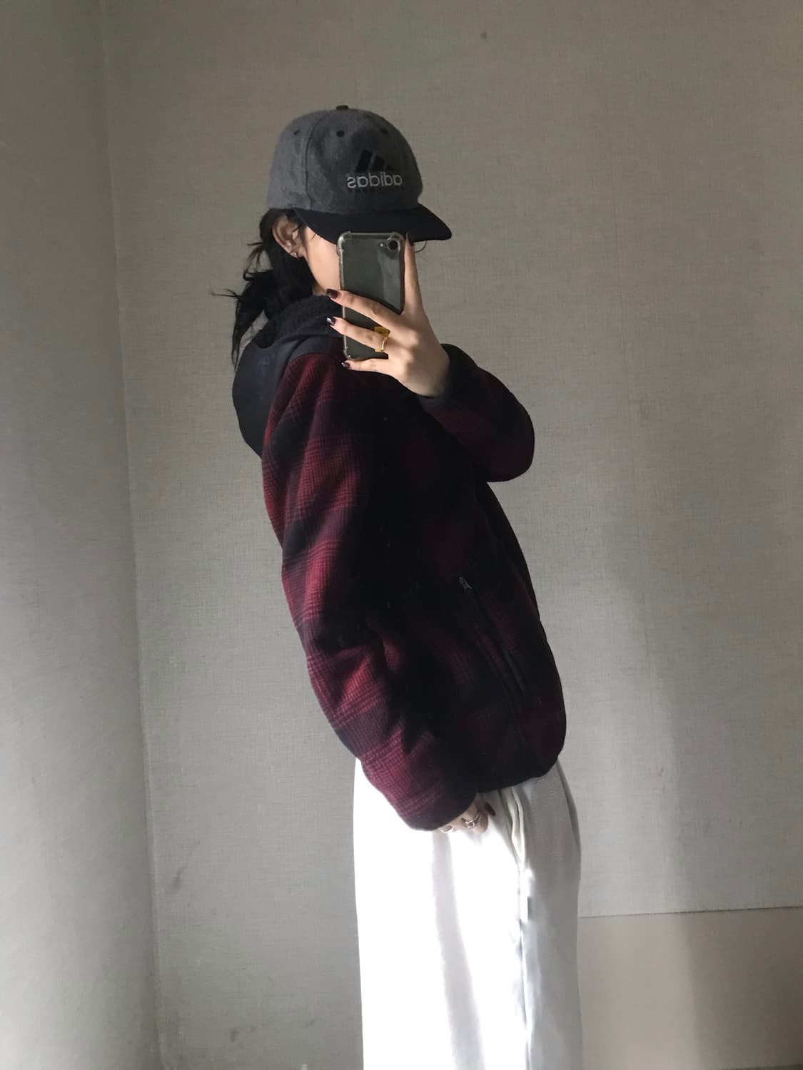 콜롬비아 체크 후리스 상품이미지5