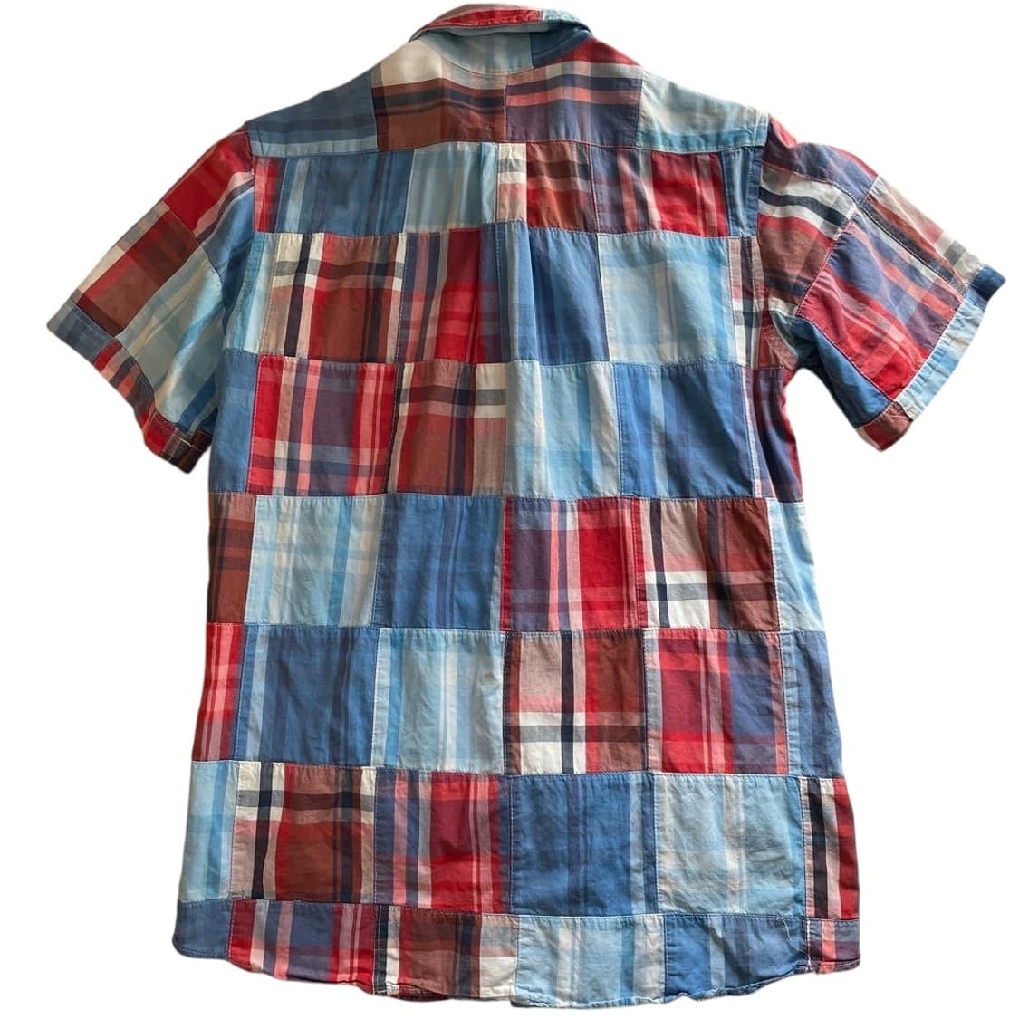 2015 BAPE 베이프 마드라스 체크 패치워크 셔츠 상품이미지2